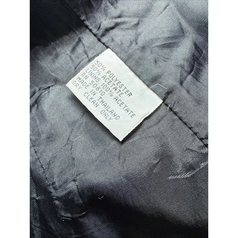 VTG Stirling Cooper Womens Black Blazer Double Breasted Jacket Chic Size 8 EUC - Picture 9 of 13